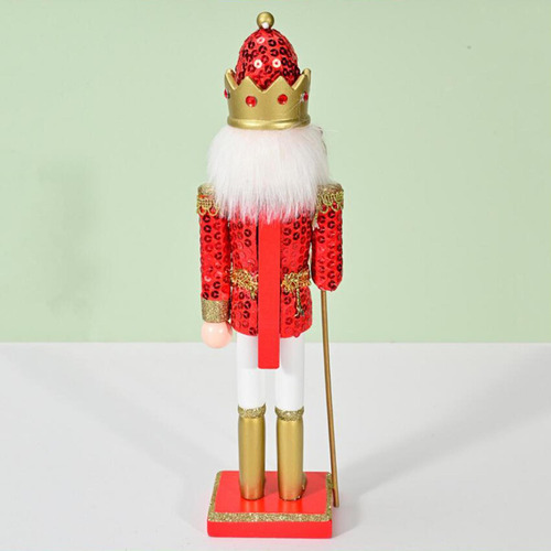 Adorno De Cascanueces De 30cm De Alto, Figuras De Rojo