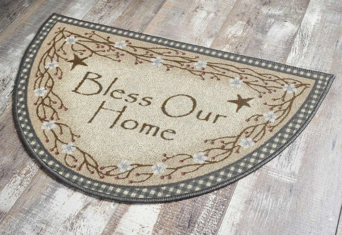 S Bless Our Home Tapete Floral De Bienvenida Para Puert...