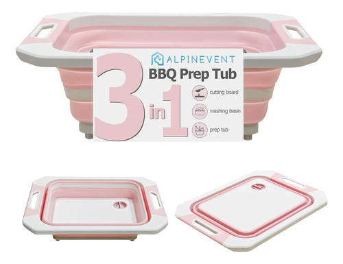 Tina Plegable Multifuncional Para Barbacoa De Acero Inoxidab