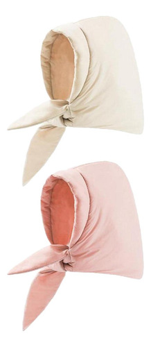 2 Colores De Moda Pañuelo A Prueba De Viento Con Capucha