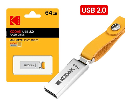 Memoria Usb Kodak K122 64 Gb 2.0 Metal Mini