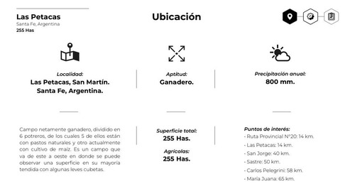 Campo De 255 Hectáreas En Las Petacas, Santa Fe