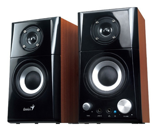 Parlantes Genius Sp-hf500a 220v Madera Wood Jmc