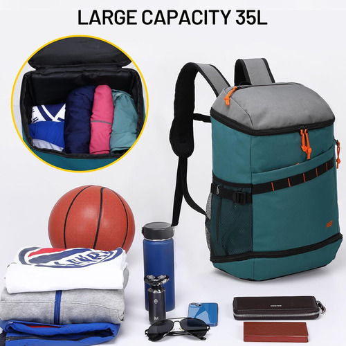 Mochila De Baloncesto Bolsa De FĂștbol Compartimento Za...