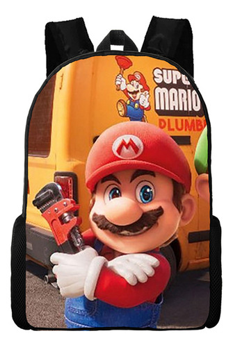 Mochila Amazon Mario Bros Transfronteriza Con Dibujos Animad