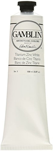 Gamblin Artist Color Aceite Titaniumzinc Blanco 150 Ml Tubo