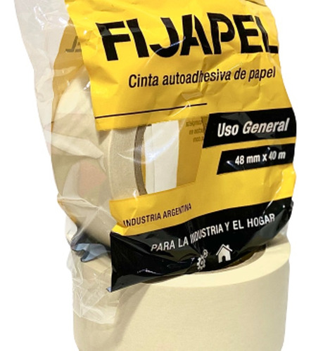 Cinta De Papel 48mm X 40m Fijapel De Rapifix- Caja 18 Rollos