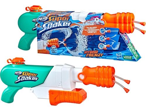 Nerf Super Soaker Hydro Frenzy Pistola De Agua Verde Claro