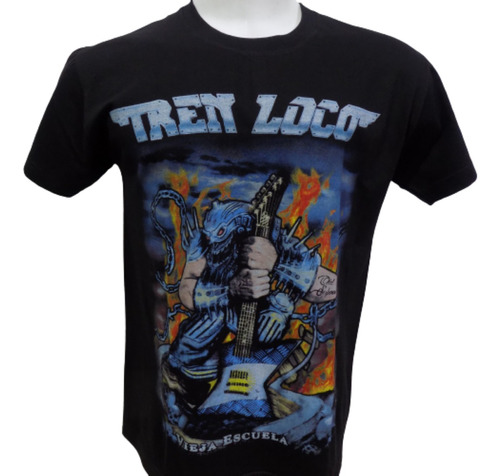 Remeras De Tren Loco Vieja Escuela Rockería Que Sea Rock