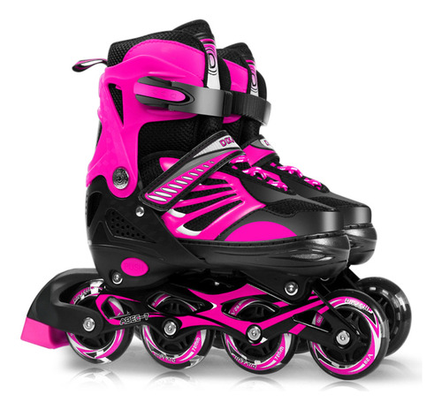 Patines En Línea Ajustables E Iluminados Para Jóvenes