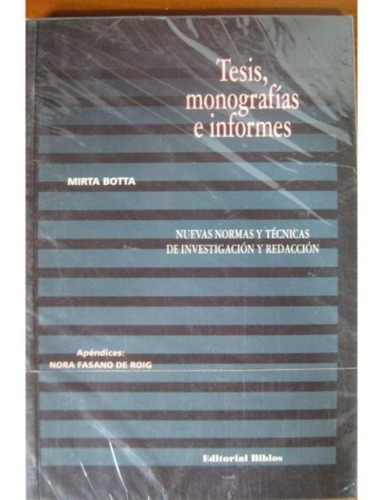 Tesis Monografias E Informe