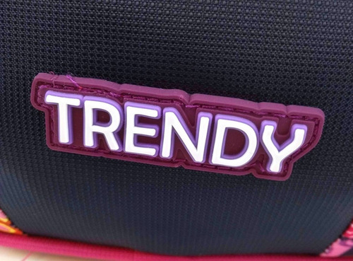 Imagen 6 de 10 de Cartuchera Escolar Estampada Dos Cierres Trendy Original