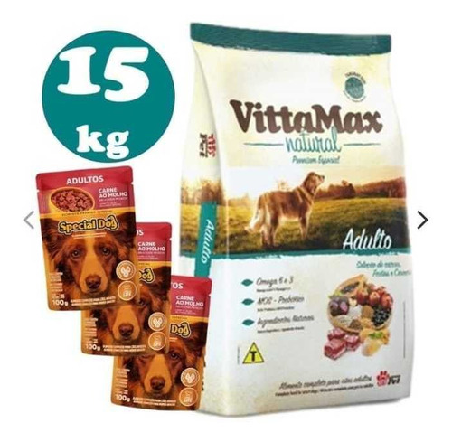 Vittamax Natural Premium Especial Adulto 15kg + Regalo