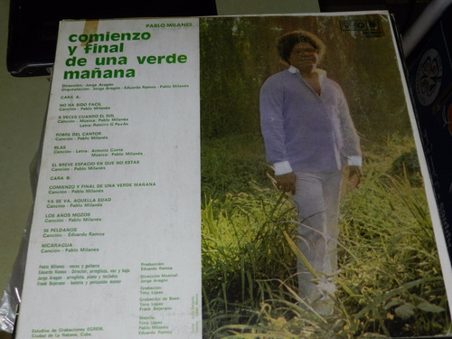 Vinilo 2758 - Comienzo Y Final De Una Verde Mañana- Milan 