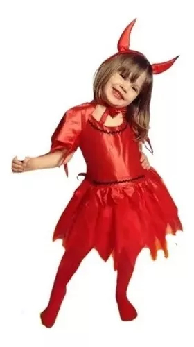 Disfraz de Diablita para niña (8 años)