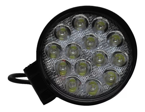 Faro Auxiliar Led Redondo 14 Led 42w 4x4 Agro Off Road Agro