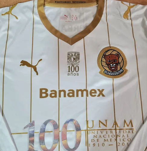 Jersey pumas 100 años unam hotsell