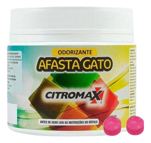 Repelente Afasta Gato Citromax 300g 18 Pastilhas