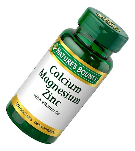 Natures Bounty Suplemento Dietario Calcio Magnesio Zinc 100c