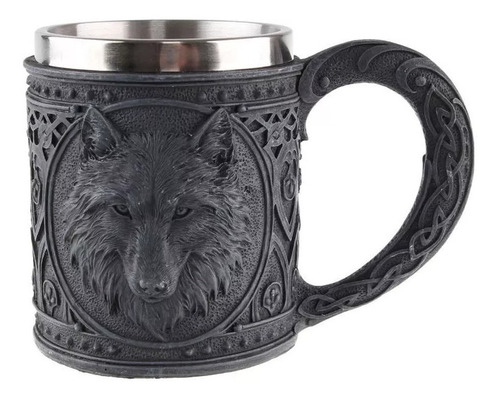 Taza Lobo Negro Stark Game Of Thrones Tazon Mug