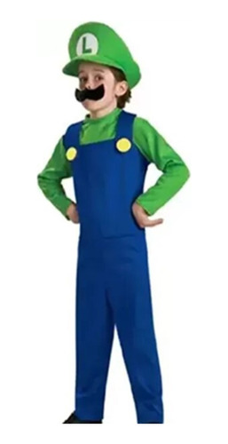 Disfraz Niño Luigi, 6-8 Años