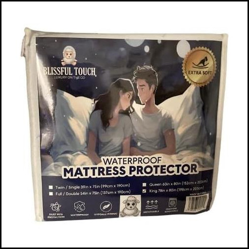 Protector De Colchón Impermeable Blissful Touch - King