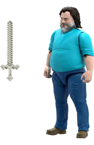 Figura Minecraft: La pelĂcula de Steve Jack Black Mattel