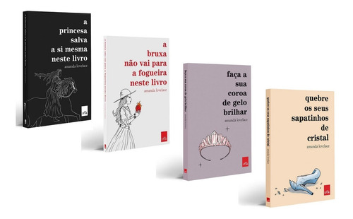 Kit Livros Amanda Lovelace Princesa Bruxa Coroa Sapatinhos *