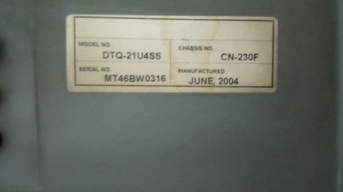 Imagen 6 de 8 de Televisor Daewoo 21 Modelo 2004 Funcionando Bien
