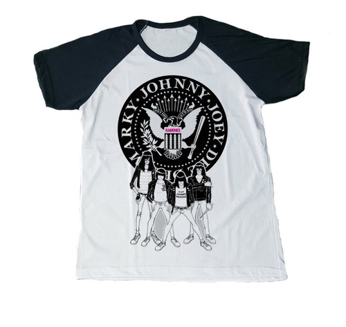 Remera Ramones Integrantes Spun Adulto/niño