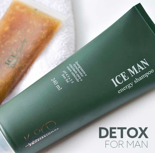 Kpro Ice Man Shampoo 1l Com Pump Mentolado Antiqueda Capilar