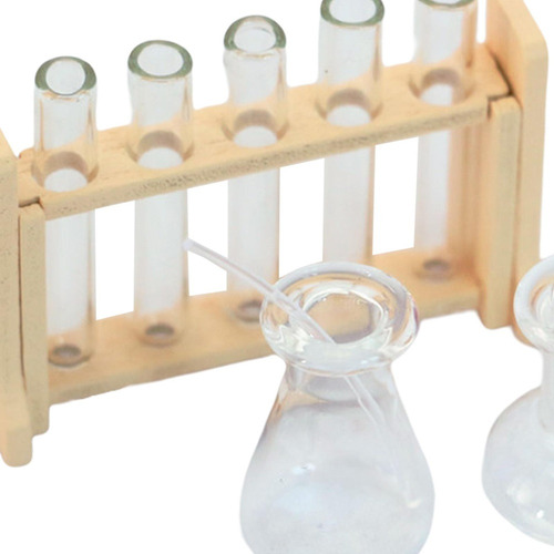 De Laboratorio De Ciencia De Juguete En Miniatura Beige