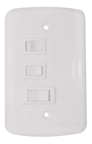 Ventilador de teto Ventisol Wind branco com 3 pás de plástico, 96cm de diâmetro 127V