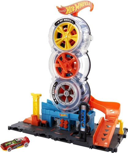 Hot Wheels City Pista Super Twist Tire Shop Hdp02 Mattel Azu