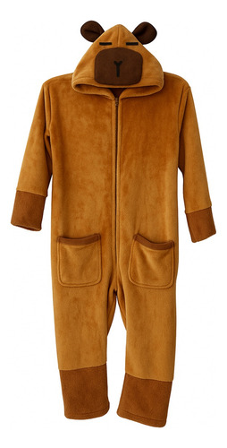 Pijama Kigurumi Carpincho Capibara Animal Niños Adolescentes