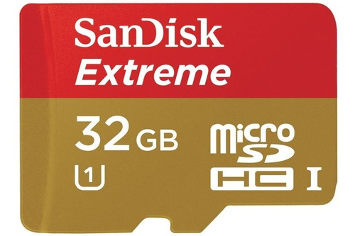 Imagem 1 de 4 de Cartão De Memória Microsd Sandisk Extreme 32gb Leitura80mb/s