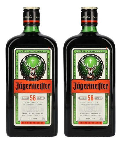 Pack De 2 Licor Jagermeister 700 Ml