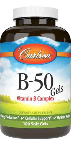 Complejo De Vitamina B50 Carlson 100 Softgel