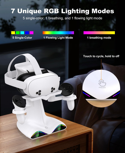 Auriculares De Realidad Virtual Con Base De Carga Meta Quest
