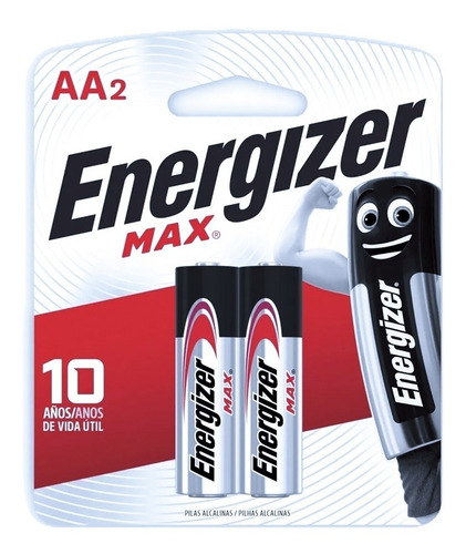 Imagen 9 de 10 de Pilas Energizer Aa Max Alcalina Blister X 2 Unidades Pila