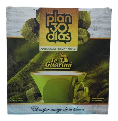 Plan 30 Días ,té Guaraní Original..sobre Metálico (60 Sobres