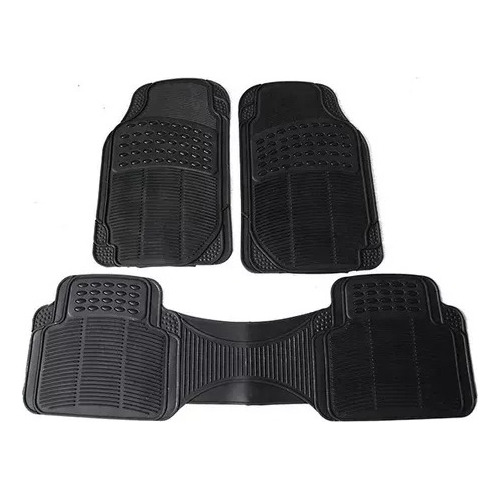 Alfombra Piso De Goma Auto Universal 3 Piezas Camello 