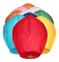Comprar 10 Globos De Cantoya Colores Para Fiesta Con Cera