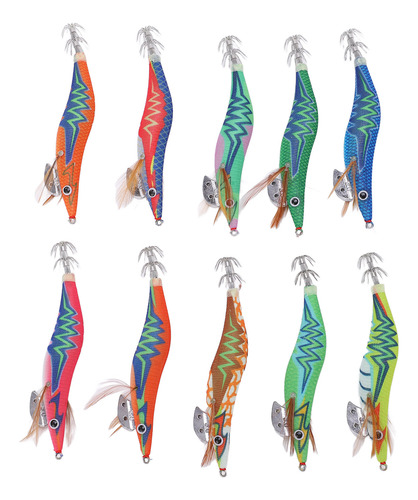 Señuelos De Pesca Artificiales Para Calamar, Cebos 3d Realis