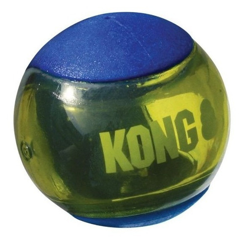 Kong Squezz Action Ball Blue Medium Juguete Pelota Perro X3-