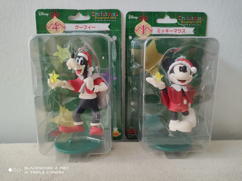 Figuras Navideñas Mickey Y Goofy Disney 