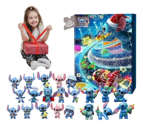 Anime Stitch Natal Calendário de Advento Para Crianças 24 Dias Natal  Contagem Regressiva 24pcs Cartoon Toys Ornament Calendário de Contagem  Regressiva