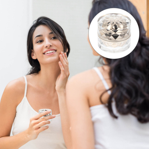 Recipientes De Maquillaje Pequeños, Caja De Crema Acrílica,