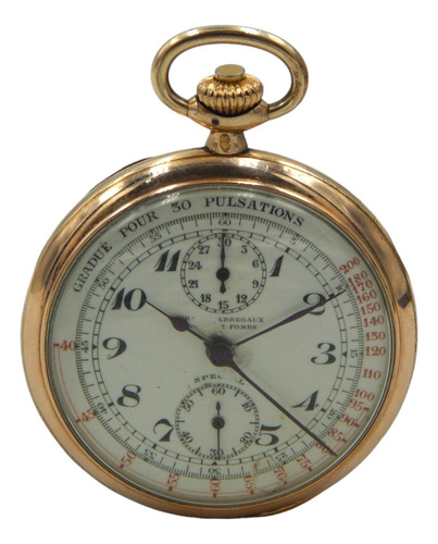 Reloj De Bolsillo Girard Perregaux Cronógrafo Bañado En Oro (Usado)