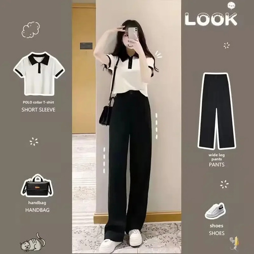 Conjunto De Verano De Dos Piezas Para Mujer, Estilo Coreano